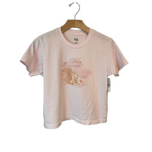 PacSun Beverly and Beck T-Shirt Womens Medium Pink Crop